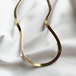 Gold Plated Herringbone Necklace Photo 1