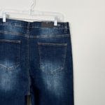 Risen [] Claire Dark Wash High Rise Denim Cutoff Bermuda Shorts Button Fly Sz 2XL Photo 8