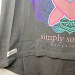 Simply Southern S Gray Tank Top Pink Turtle Mandala High Low Sleeveless Shirt Photo 2