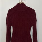89th & Madison Ribbed Chenille Turtleneck Sweater Plum Women’s Large L Purple Photo 5