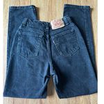 Levi's 512 Slim Fit Straight Leg Vtg Black High Waisted Jeans Size 7 Photo 5