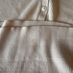 frame denim FRAME - Denim Shrunken Short Sleeve Polo Sweater Nude Pink Sz M Photo 8