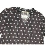 Anybody Women's Size Med Floral Lace Black Top Daisy Print Boho Peasant Blouse Photo 10