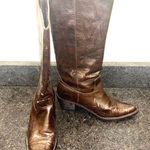 Roper Brown Sequins Tall Cowgirl Boots Size 8 Western Country Boho Chic Photo 0