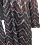 LuLaRoe  Womens Duster Cardigan Sarah Open Front Long Sparkling Metallic XS Photo 5