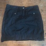 Loft black cargo Y2K embroidered size 10 normcore miniskirt Photo 0