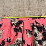 Topshop Pink Floral Brocade Quilted Fabric Exposed Zipper Skirt Pockets Sz 6 Photo 9