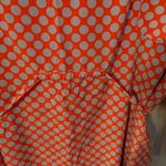 Gap Maternity Orange & Gray Blouse 3/4 sleeve. Back tie. Photo 4