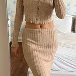 Meshki Tan Sweater Set Photo 1