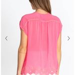 Johnny Was  CLEMENCE BLOUSE‎ in Pink, Size Medium Photo 2