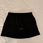 Women's Drawstring Sweat Mini Skirt Sports Black Size M Photo 1