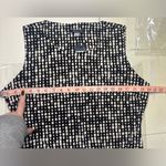Tommy Hilfiger  Sleeveless Sheath Dress Size 12 Large Black White Geometric New Photo 2