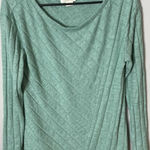 Anthropologie Maeve Devine Sweater Tunic Top Mint Green Knit Soft Ribbed Medium Photo 5