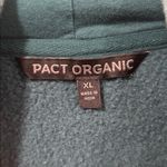 Pact  organic teal full zip drawstring hoodie jacket size XL Photo 5
