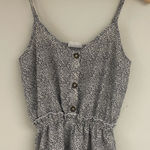 Sienna Sky  Black and White Button Front Sleeveless Romper Size XS Photo 0