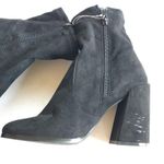 ASOS Chunky Heeled Ankle Boots Side Zipper Sock Size UK 6 US Size 7 Black Bootie Photo 6