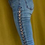 Lace Up Jeans Blue Size 27 Photo 2