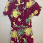 Free People Malibu Hawaiian Romper Maroon XS Photo 0