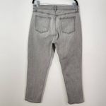  Gray Jeans Size 12 Loft The Girlfriend Gray Distressed Jeans Photo 4