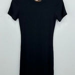 BP. Women's XS Black Ribbed Knit Bodycon Mini Dress Short Sleeve‎ Casual Photo 0