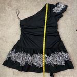Tanya Taylor  Amber Embroidered One Shoulder Dress Black 18 Photo 11