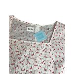 Hayden Los Angeles boutique white & red floral printed baby doll blouse sz L NWT Photo 8