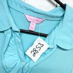 Lilly Pulitzer Shirt Women Size Medium Collared Ruffle Front Sleeveless Blouse Photo 1