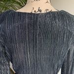 Chetta B  Shimmery Navy Silver Dress Size 6 NWT Photo 8