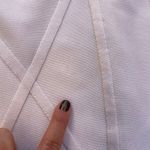 Herve Leger women’s side lace-up elbow sleeve dress in off-white size small S Photo 5