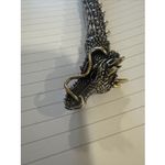 SOLID METAL CHINESE DRAGON BRACELET UNISEX GIFT. Silver Photo 3