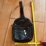 Aurielle Black Leather Backpack Charm Photo 2