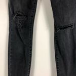 Madewell  9” Mid-Rise Raw Hem Skinny Jeans in Black Sea Photo 3