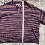 Cleo + Wolf Space Dye Henley Sweater Purple Size Medium Purple Photo 4