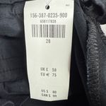 Abercrombie & Fitch Black Wide Leg Cotton Flat Front Pants New w Tag W1471 Sz 6 Photo 4