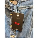 Levi's  Denim Dress Women's Medium Button Front Sleeveless Jean Blue Photo 7