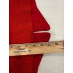 Jessica Howard Zip Up Tasseled Embossed Crew Neck Blazer Red Women's Size 12P Photo 7