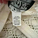 Oversized Cream loose knit Top Bohemian style Vintage Top White Size undefined Photo 4