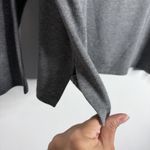 Eileen Fisher Mock Neck Sweater In Gray Tencel Cotton Large Stretch Photo 4