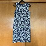 Talbots  Blue & White Mixed Fruit Textured Shift Mini Dress Size 8 Photo 6