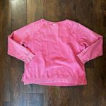 Style & Co acid wash hot pink heart sweatshirt, size XL Photo 7
