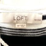 Loft  striped sweater with tassels Photo 3