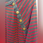 Ralph Lauren Lauren Jeans CO  Womens XL Navy Red Striped Boat neck top Photo 3