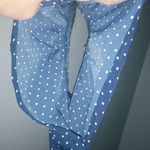 Oh! Mamma XL Short Sleeved Polka Dot Navy Maternity Top New! Blue Size undefined Photo 5