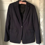 Banana Republic  dark navy blue polka dot Blazer women’s jacket size 6 Photo 0