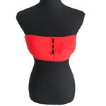 Aerie Pique Bandeau Bikini Top Medium Women’s Neon Red Photo 1