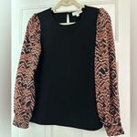 THML Black/Navy Orange Long Sleeve Top Photo 0