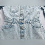 ZARA NWT Womens Denim Mini Dress Size Large Photo 9
