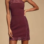 Free People  Premonitions‎ Bodycon Slip Dress Vetiver Bloom Purple Lace Boho NWT Photo 0