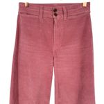 Faherty  Women's Stretch Cord Wide Leg Pants Pink Corduroy Size 25 Retro Casual Photo 4