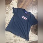 Superdry  logo tee blue fuzzy tee L blue nwot women’s casual streetwear spring Photo 4